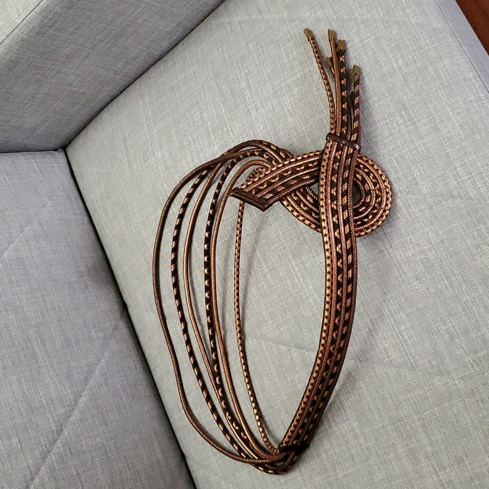 Copper and brown belt vintage, VACHER